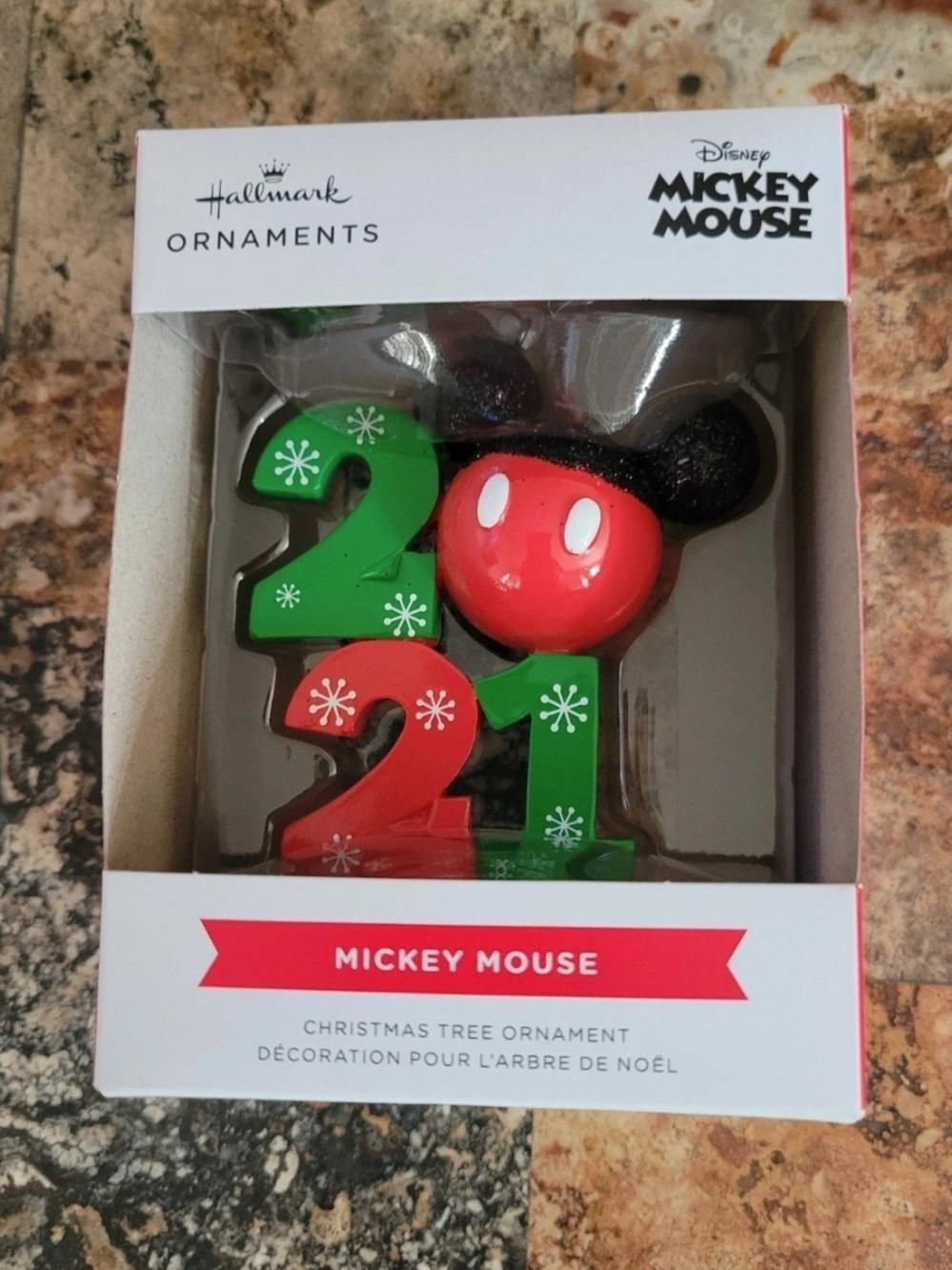 Hallmark Mickey Mouse 2021 Ornament in Red, Green and Black